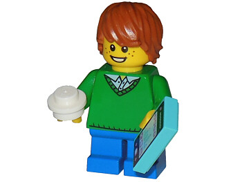 LEGO Minifigure-Advent Calendar 2015, City (Day 7) - Boy with Smartphone and Snowball-Advent Calendar-60099-8-Creative Brick Builders